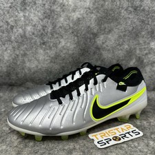 Nike Tiempo Legend 10 Elite FG Soccer Cleats Mens 8.5 Silver Mad Voltage Bosnia