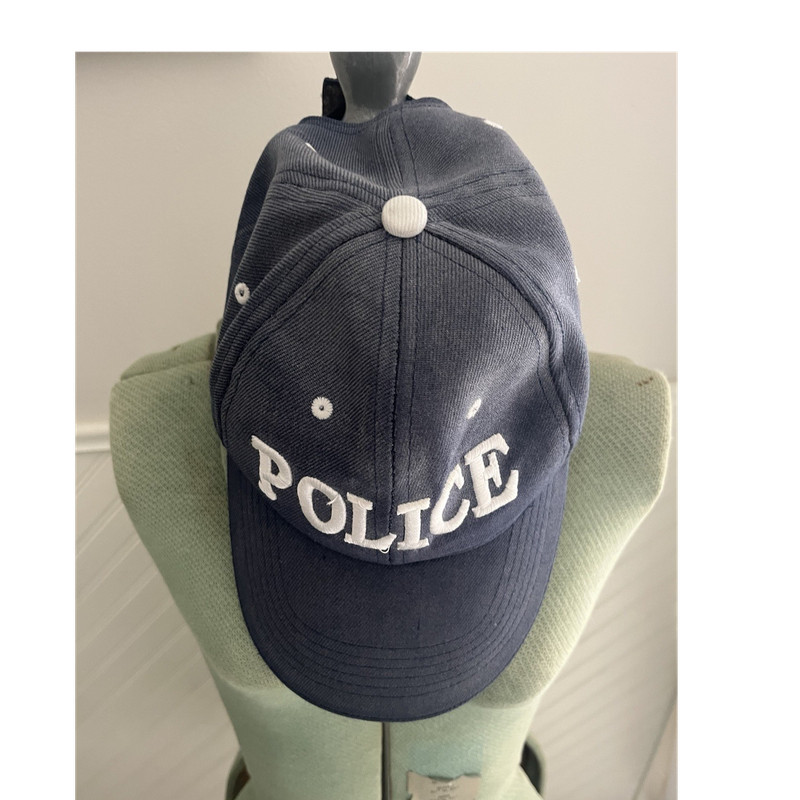 Police Navy Blue Adjustable Baseball Cap Hat - One Size Fits All Denim