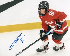 Sarah Fillier signed Team Canada action 8x10 photo PROOF