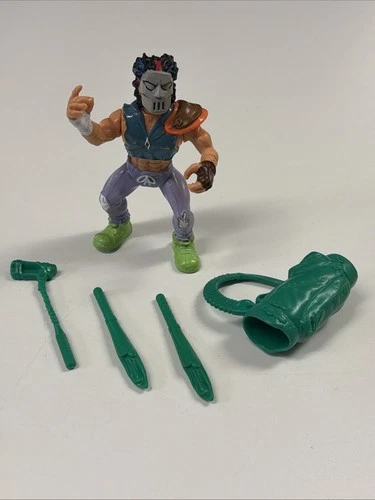 Casey Jones 100% Complete Teenage Mutant Ninja Turtles Playmates 1989 Vintage
