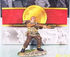 CONTE LTD. PEWTER WW2 BRITISH WW2 004 SHOT IN THE NECK