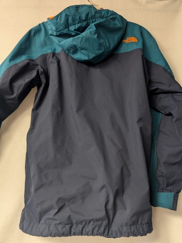 The North Face Shell Coat Jacket Size Youth Large Color Blue Used - Picture 4 of 7