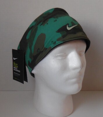 Nike Hyperstorm Headband Men Rough Green/Black/Seafoam