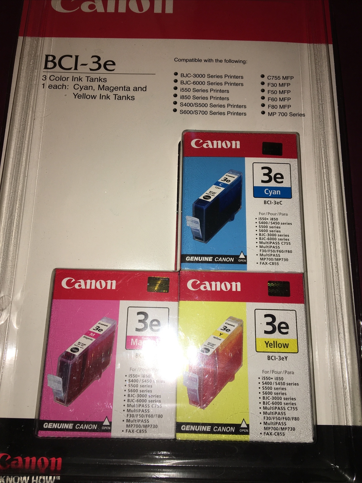 Printer Ink Cartridges Canon OEM Bci-3e 