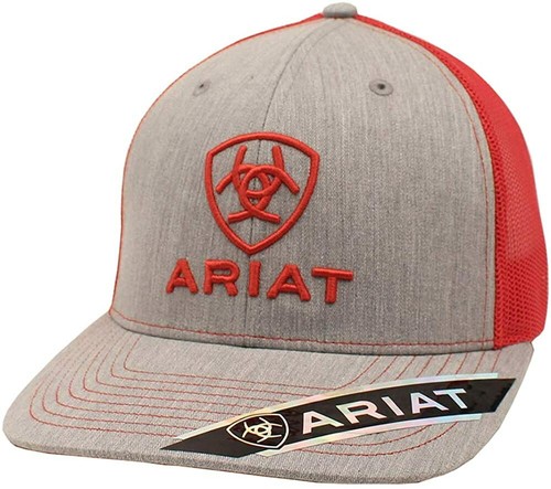 Ariat A300005104 Mens Logo Snapback Cap - Red