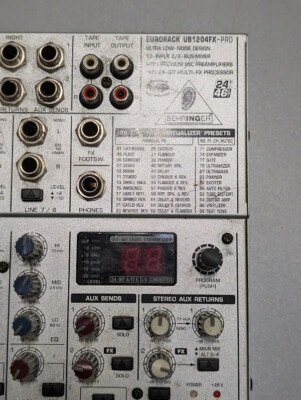Behringer Eurorack Ub1204fx-pro 12 Channel Mixer for sale Behringer Eurorack Ub1204fx-pro 12 Channel Mixer for sale