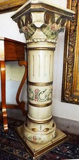 PRACHT PRUNK SÄULE EDEL HOLZ KERZEN BODEN STÄNDER antik Gotik Barock Rokoko?