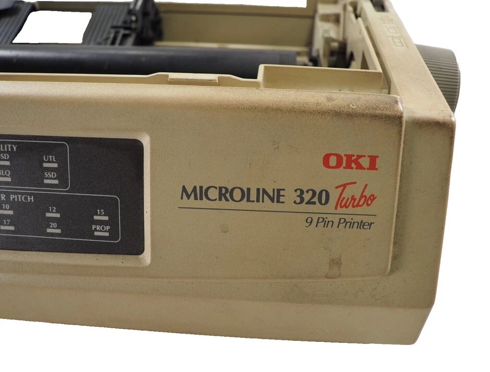 OKI MICROLINE 320 (GE7000A) Turbo 9 Pin Dot Matrix Printer FOR PARTS! - Image 4 of 4