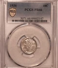 1936 Mercury Dime - PCGS PR66 - #8237SC