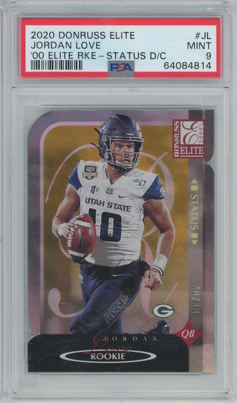 Jordan Love Panini Donruss Elite 2000 Elite Rookies #JL Status Die-Cut