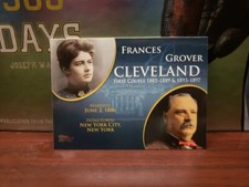 2008 Topps Update Frances & Grover Cleveland First Couples #FC-21