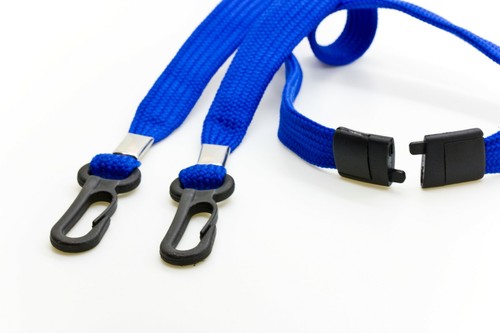 10pc Face Mask Lanyards with Safety Breakaway Clasp with Plastic J hook each end - Afbeelding 23 van 23