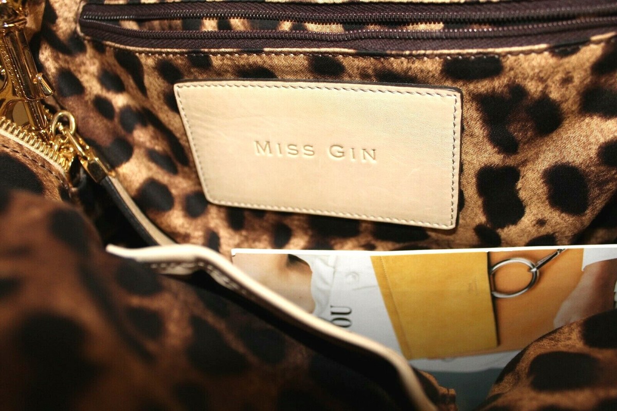 DOLCE & GABBANA Miss Gin Bag / Tan Leather with Gold DOLCE & GABBANA Miss Gin Bag / Tan Leather with Gold