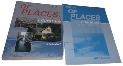 Set 2, Of Places Literature Book 2 & Test key, A Beka Book,use with english 8