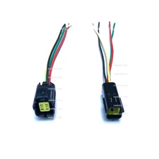 6" ASSEMBLED WATERPROOF 4 PIN ELECTRICAL 1.8MM AWG WIRE CONNECTOR PLUG