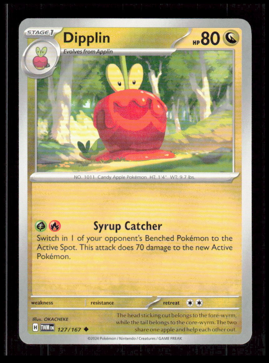 Dipplin 127/167 SV06: Twilight Masquerade Pokemon tcg Card CB-1-9-D-11
