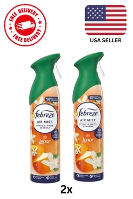 Febreze Air Mist Freshener - Lenor Citrus & White Verbena, 300ml (Pack of 2)