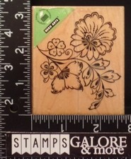 Hero Arts Rubber Stamps H5489 BUTTERFLY GARDEN FLOWERS 2210