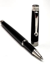 Montegrappa Piacere Rollerball Black – NOS – No Box/Papers – Free Leather Pouch