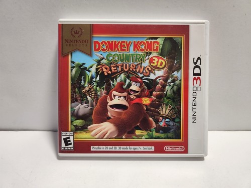 Donkey Kong Country Returns 3D (Nintendo 3DS) Original Case & Manual Only