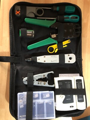 Hiija Network Tool Kits Professionelle Netzwerkwartung LAN Kabeltester, RJ45