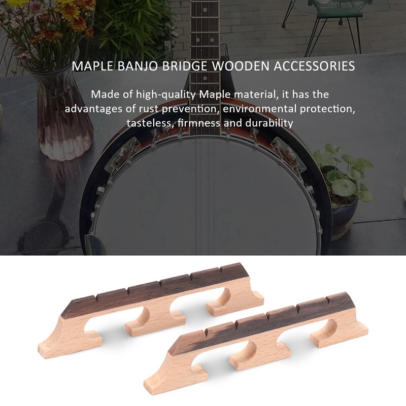 String Instruments Multiple Bridges Wood Bridge Rosewood 5 String Musical Instrument Accessory Parts Banjo ...