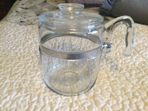 Vintage Pyrex 7759 Glass Flamework 6-9 Cup Coffee Pot & Lid only