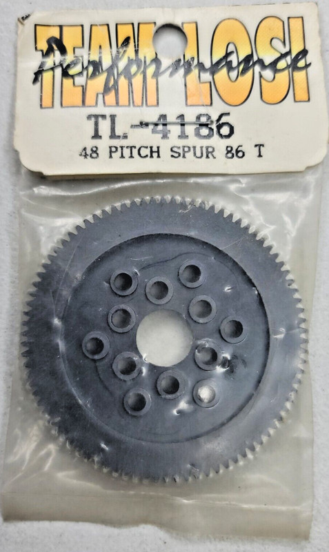 Spur Gear 86t 48p Vintage Rc Racing 48 Pitch 86 Tooth TL 4186 Team Losi