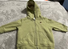 Janie and Jack Green Fleece Lined Hoodie 6-12 mos