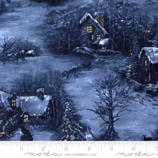 MODA FABRICS #33671 14 BLIZZARD BLUE  "NIGHT SKY"  ALL OVER PRINT BTY