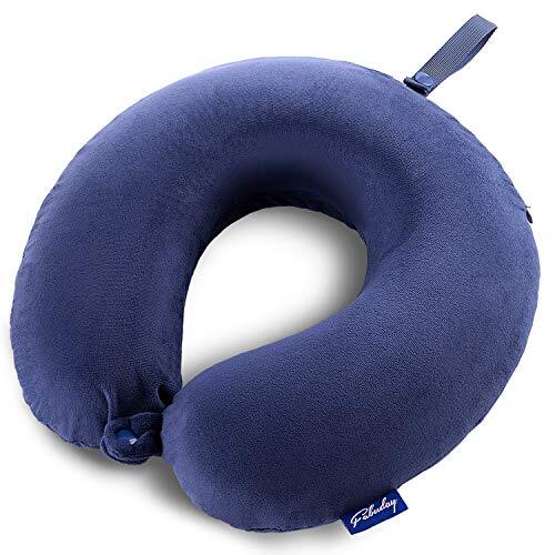 Travel Pillow Memory Foam - Head Neck Support Airplane Pillow for Traveling, ...