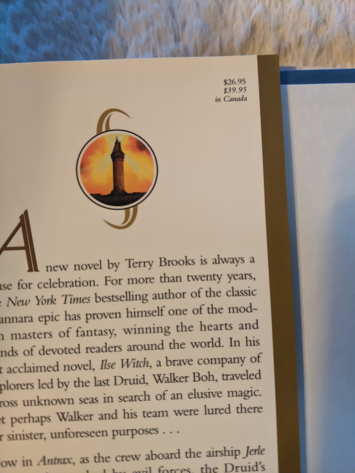 Antrax Voyage of the Jerle Shannara Book 2 Terry Brooks HC DJ Fantasy Magic  thumbnail 3