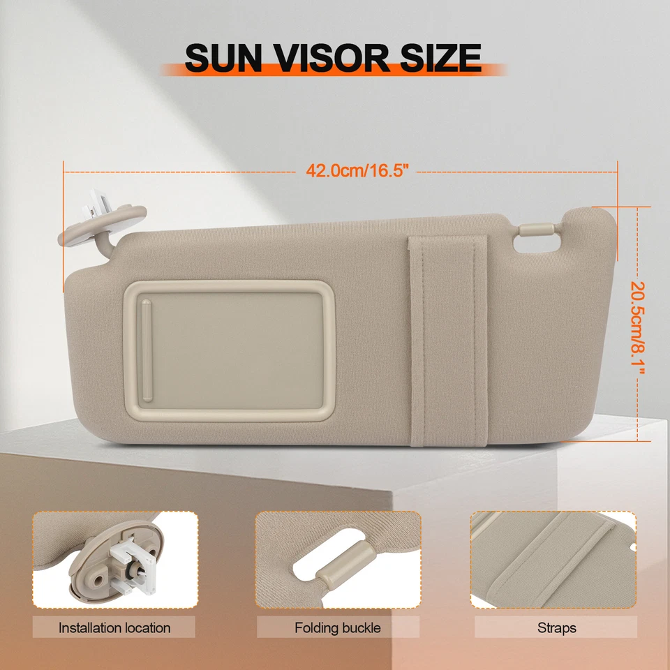 MIROZO para Toyota Venza 2014 beige conductor izquierdo coche parasol con techo corredizo 2.7 3.5 Foto 2 de 4