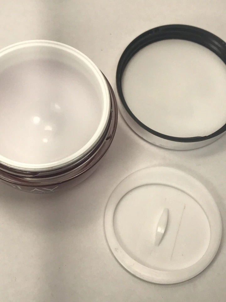 EMPTY Red & Silver With White Writing Olay Regenerist 1.7 OZ Cream Jar and Lid - Image 2 of 4