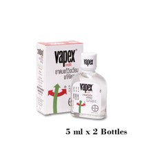 Vapex Inhaler Relief HR Nasal Congestion Headache Relaxing Menthol Oil 2 x 5 ml