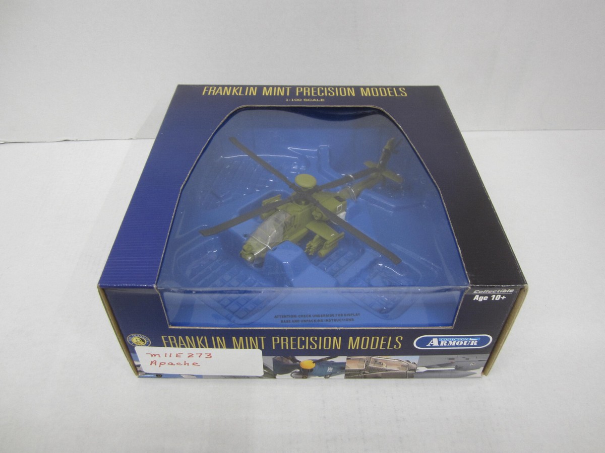 Franklin Mint Precision M11E273 1:100 Diecast AH-64D Apache