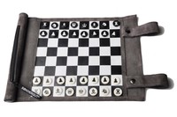Pitkin Stearns International Inc. Genuine Leather Roll-up Travel Game - Chess... on sale Pitkin Stearns International Inc. Genuine Leather Roll-up Travel Game - Chess... on sale