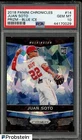 2018 Panini Chronicles Blue Ice Prizm #14 Juan Soto RC Rookie 70/149 PSA 10
