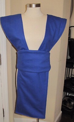 Sub Zero Mortal Kombat Blue Fabric Tabard Vest & Sash in several sizes