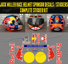 Jack Miller Helmet Decals Stickers Complete Sticker kit for AG/ Corsa Pista
