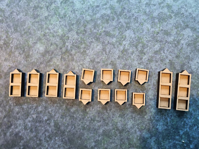 Set of 4mm MDF Wound Counters, precision cut for 12mm dice (Dice not included)