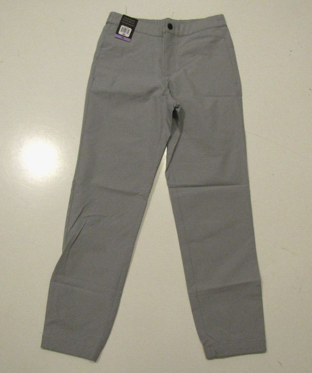 BANANA REPUBLIC Mens Quarry Gray Motion Tech Hybrid Pants Joggers Size 36  NWT