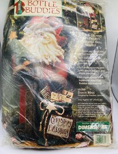 Vintage Dimensions Kit Christmas SANTA MAN Bottle Buddies 18098 16" 1996 New
