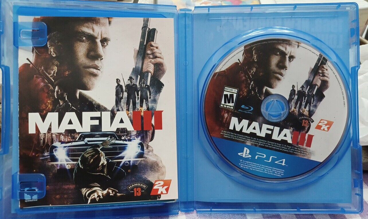 Mafia III Standard Edition (PlayStation 4, PS4) CIB w/ Map + Manual SHIPS  FREE 710425476662 