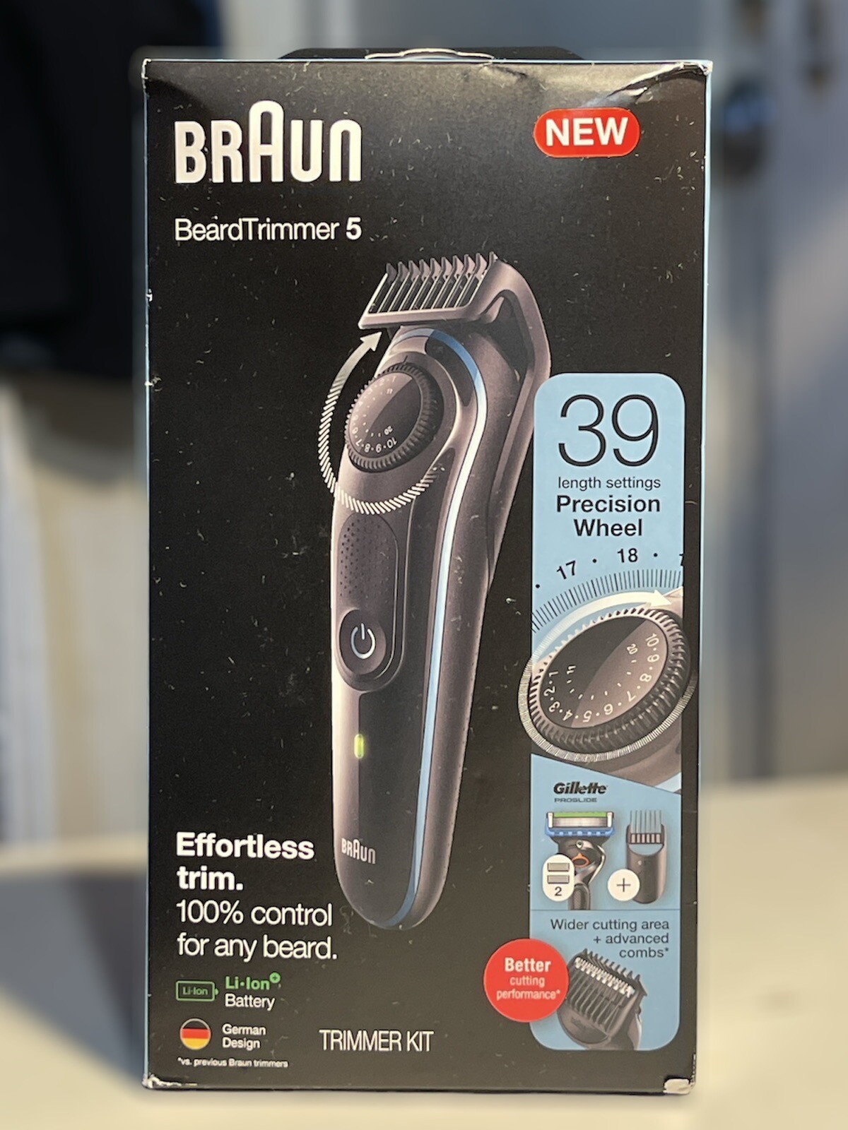 Braun BT5240 Cordless Beard Trimmer with Gillette ProGlide Razor