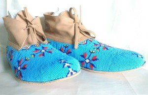 handmade native american moccasins for sale