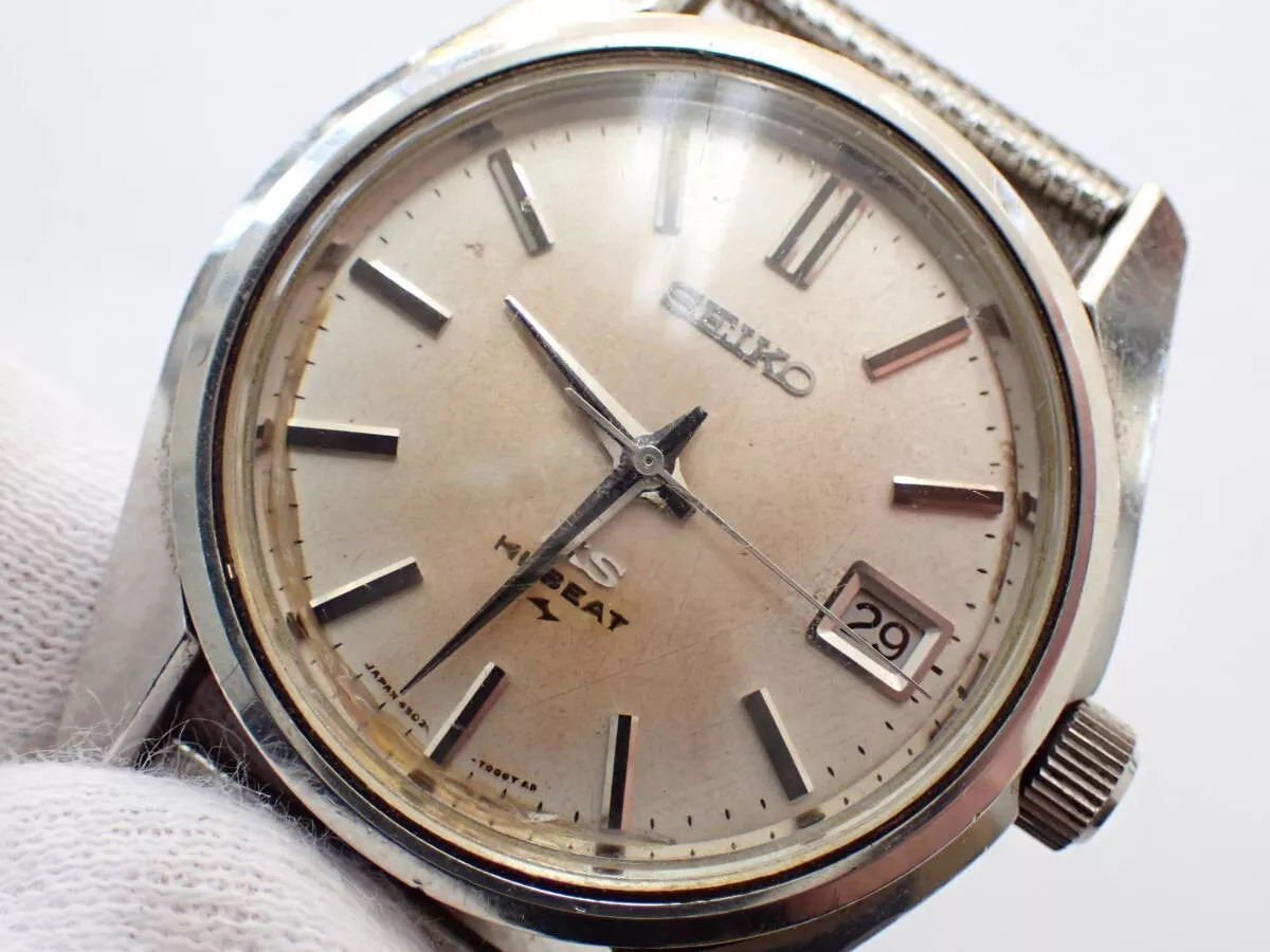 Vintage KING SEIKO Hi Beat KS 4502 7000 Hand Winding Watch From Japan