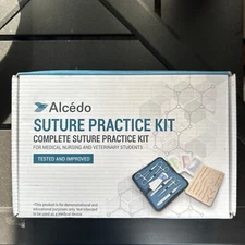 Alcedo Suture Practice Kit for Medical Students Complete Suture Practice Kit NEW