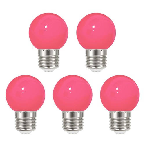 5pcs 3W B22 E27 G45 LED Coloured Bulbs Garden Party Wedding Fairy Festoon Lights - Picture 26 of 28