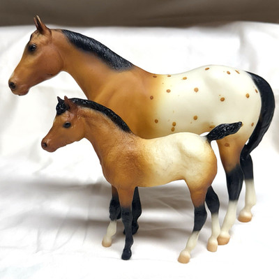 Breyer Three 3 Generations Appaloosa MARE & FOAL Rare 1993 JC Penney Holiday  SR